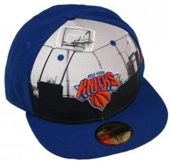 New Era Round Dway NY Knicks Cap 59fifty Basic Fitted Team Cap Kappe Herren Men