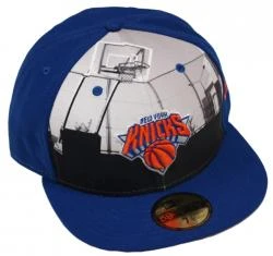 New Era Round Dway NY Knicks Cap 59fifty Basic Fitted Team Cap Kappe Herren Men
