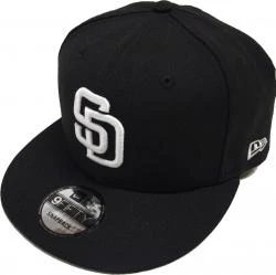 New Era San Diego Padres Black White Logo Snapback Cap 9fifty Limited Edition