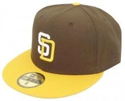 New Era San Diego Padres Brown Yellow Sidepatch 59fifty 5950 Fitted Cap Limited Exclusive Edition