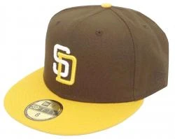 New Era San Diego Padres Brown Yellow Sidepatch 59fifty 5950 Fitted Cap Limited Exclusive Edition