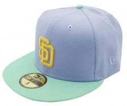 New Era San Diego Padres Lilac Mint Sidepatch 59fifty 5950 Fitted Cap Limited Exclusive Edition