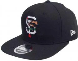 New Era San Francisco Giants California Republic MLB Black White Snapback Cap 9fifty 950 OSFA Exclusive Limited Edition