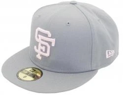 New Era San Francisco Giants Grey Pink Sidepatch 59fifty 5950 Fitted Cap Limited Exclusive Edition