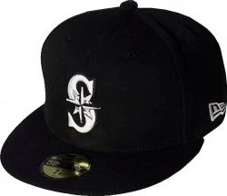 New Era Seattle Mariners Black White Logo Cap 59fifty 5950 Fitted MLB Limited Edition