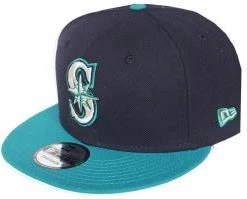 New Era Seattle Mariners Navy Teal OTC MLB Snapback Cap 9fifty 950 OSFA Basecap Limited Edition