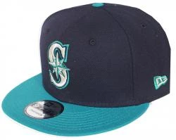 New Era Seattle Mariners Navy Teal OTC MLB Snapback Cap 9fifty 950 OSFA Basecap Limited Edition