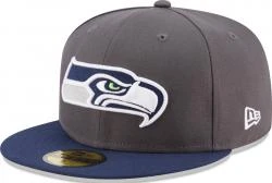 New Era Seattle Seahawks Graphite Sidepatch 59fifty Limited Edition Fitted Cap