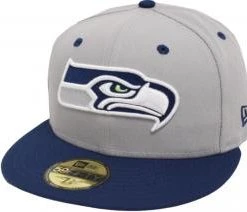 New Era Seattle Seahawks Grey Navy TC 2 Tone Cap Team Back 59fifty Fitted Limited Edition
