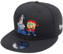 New Era Spongebob Patrick Pose Black Snapback Cap 9fifty 950 OSFA Limited Custom Edition