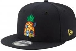 New Era Spongebob Pineapple Black Snapback Cap 9fifty 950 OSFA Limited Custom Edition