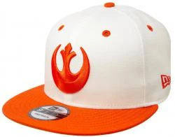 New Era Star Wars Rebel Logo Offwhite Orange Snapback Cap 9fifty 950 OSFA Limited Exclusive Edition