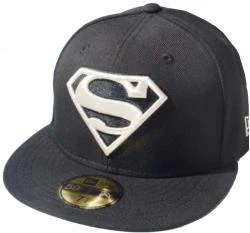 New Era Superman Black Silver 59fifty 5950 Fitted Cap DC Comics Kappe Limited Edition