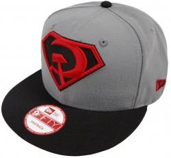 New Era Superman Graphite Red Son Rising Snapback Cap 9fifty Limited Edition