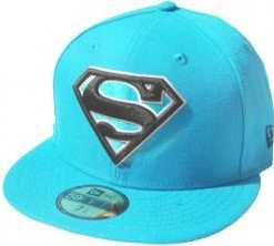 New Era Superman Turquoise Black White Logo 59fifty 5950 Fitted Cap DC Comics Kappe Limited Edition