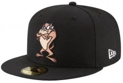 New Era Taz Tazmanian Devil Full Pose Black Cap 59fifty 5950 Fitted Looney Tunes Limited Custom Edition