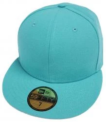 New Era Teal T?rkis Blanc Blank 59fifty 5950 Fitted Cap Kappe Men