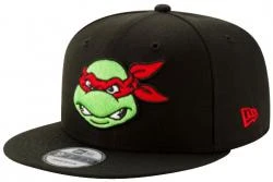 New Era Teenage Mutant Ninja Turtles Raphael Black Red Snapback Cap 9fifty 950 OSFA Limited Custom Edition