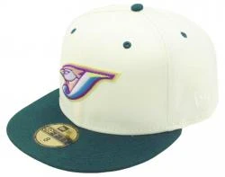 New Era Toronto Blue Jays Vanilla Green Sidepatch 59fifty 5950 Fitted Cap Limited Exclusive Edition