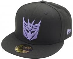 New Era Transformers Decepticons Black Logo 59fifty 5950 Fitted Cap Limited Edition