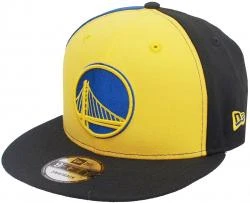New Era Tricolor Golden State Warriors Royal Black Yellow Sidepatch Snapback Cap 9fifty 950 OSFA Exclusive Limited Edition