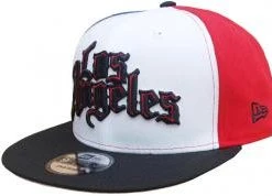 New Era Tricolor Los Angeles Clippers Royal Red White NBA Snapback Cap 9fifty 950 OSFA Exclusive Limited Edition