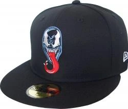 New Era Venom Logo PE Red UV 59fifty 5950 Fitted Cap Marvel Comics Kappe Limited Edition