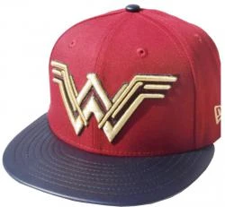 New Era Wonder Woman Red Navy 59fifty 5950 Fitted Cap Marvel Kappe Limited Edition
