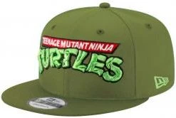 New Era Wordmark Teenage Mutant Ninja Turtles Rifle Green Olive Snapback Cap 9fifty 950 OSFA Limited Custom Edition